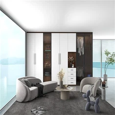 Dulap cu usi din sticla din aluminiu